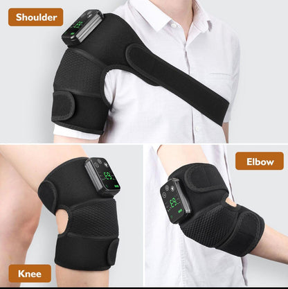 3 en 1 - Masajeador Inalámbrico para Rodilla, Hombro y Codo | Con Almohadilla Térmica
