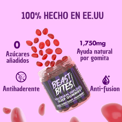 Beast Bites Sleep™ Descanso natural / 360 gomitas