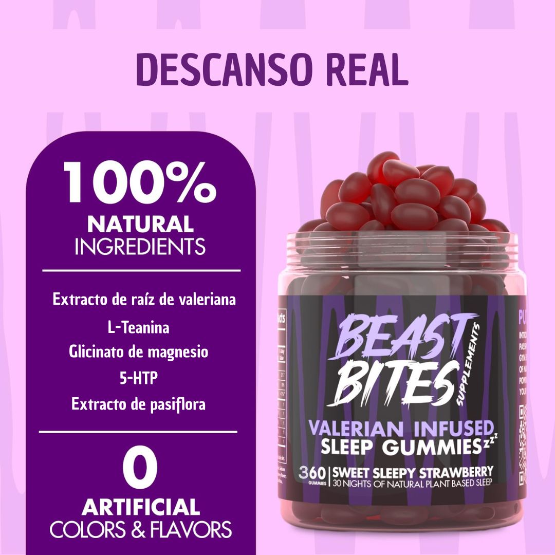 Beast Bites Sleep™ Descanso natural / 360 gomitas
