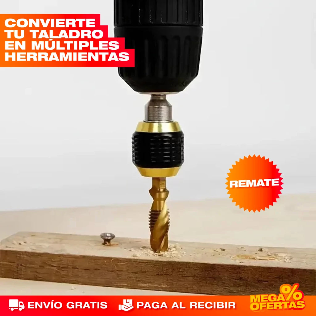 QuickChange Pro™ – SET X2 - Cambia brocas en 1 segundo, trabaja sin parar.