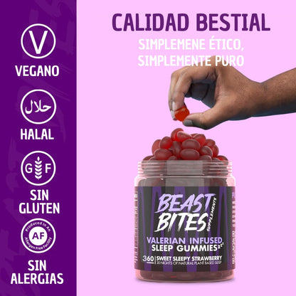 Beast Bites Sleep™ Descanso natural / 360 gomitas