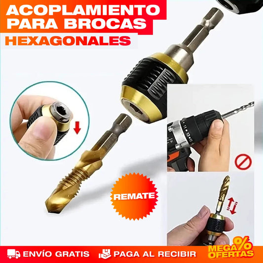 QuickChange Pro™ – SET X2 - Cambia brocas en 1 segundo, trabaja sin parar.