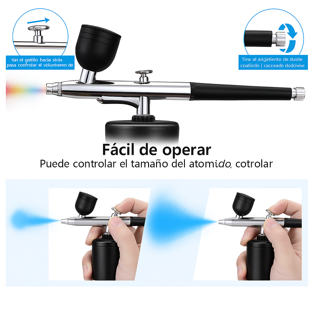 Aerógrafo Pro – Precisión perfecta en cada trazo