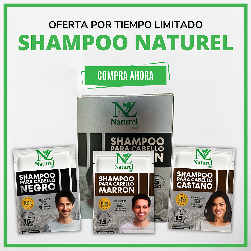 Naturel - Cabello sin canas y brillante por 30 días.