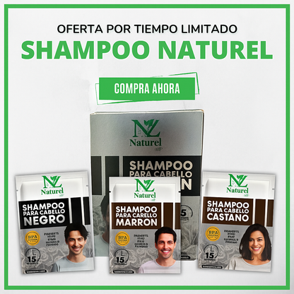 Naturel - Cabello sin canas y brillante por 30 días.