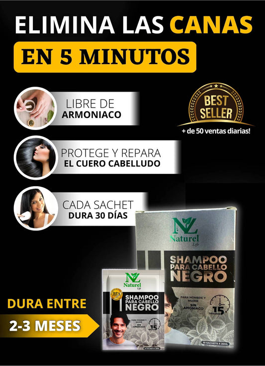 Naturel - Cabello sin canas y brillante por 30 días.