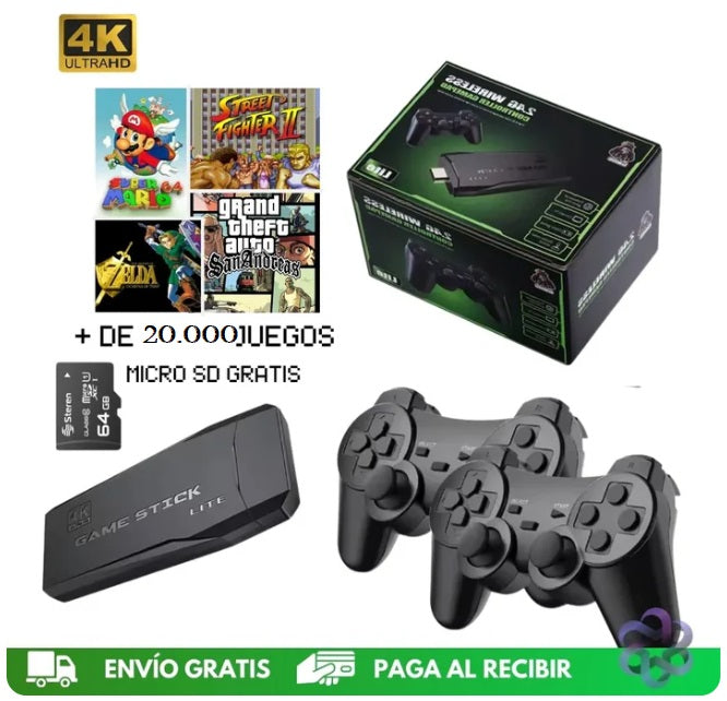 Consola inalámbrica + GRATIS 2 controles