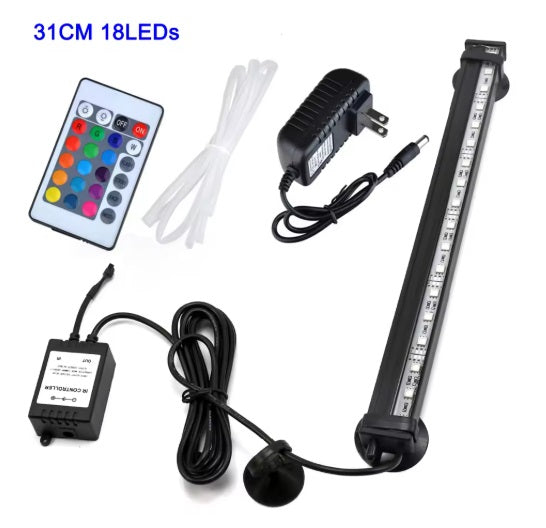 LumiFish™ Lámpara LED de burbujas Sumergible - 31 cm largo